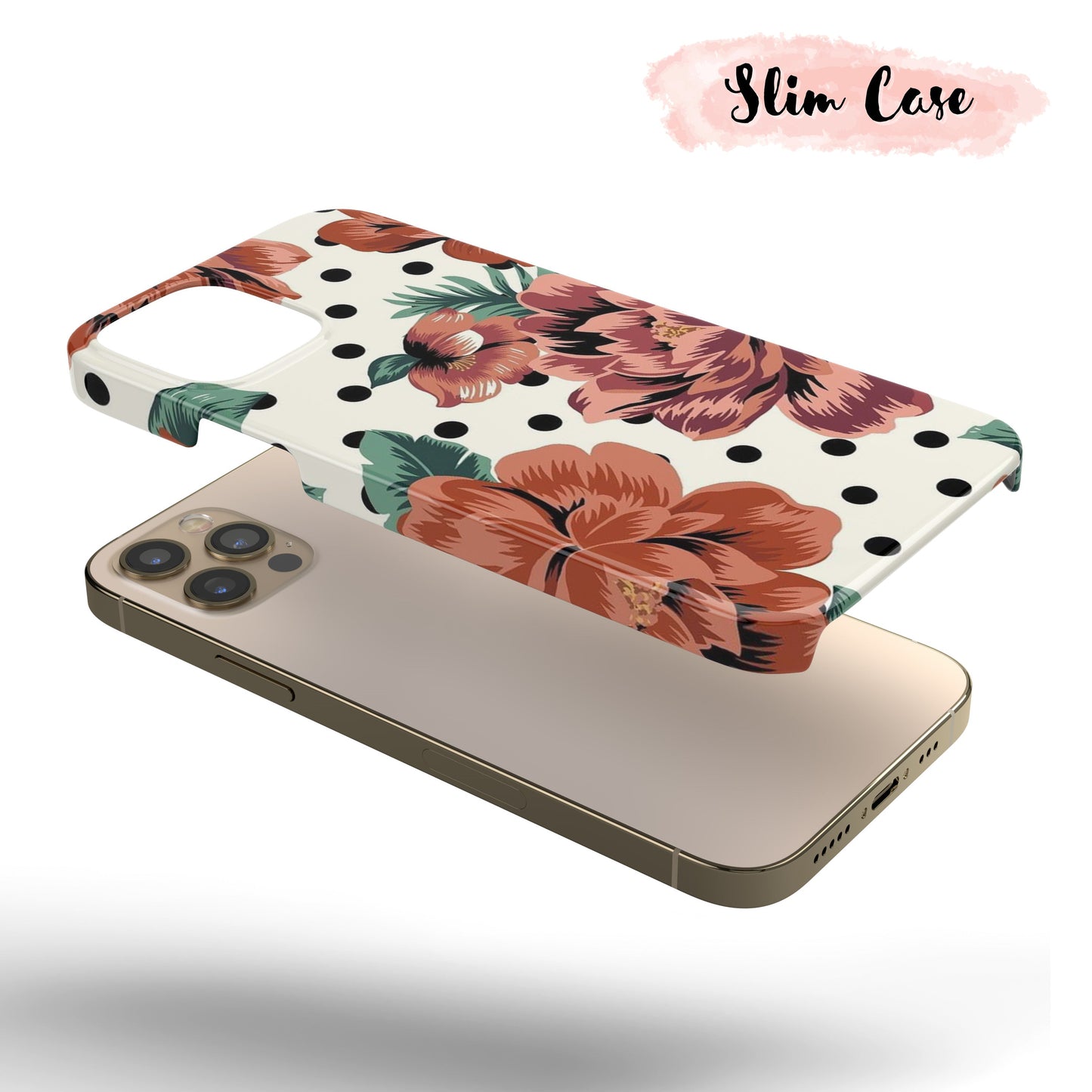 Polka Dot Rose - Tough iPhone Case