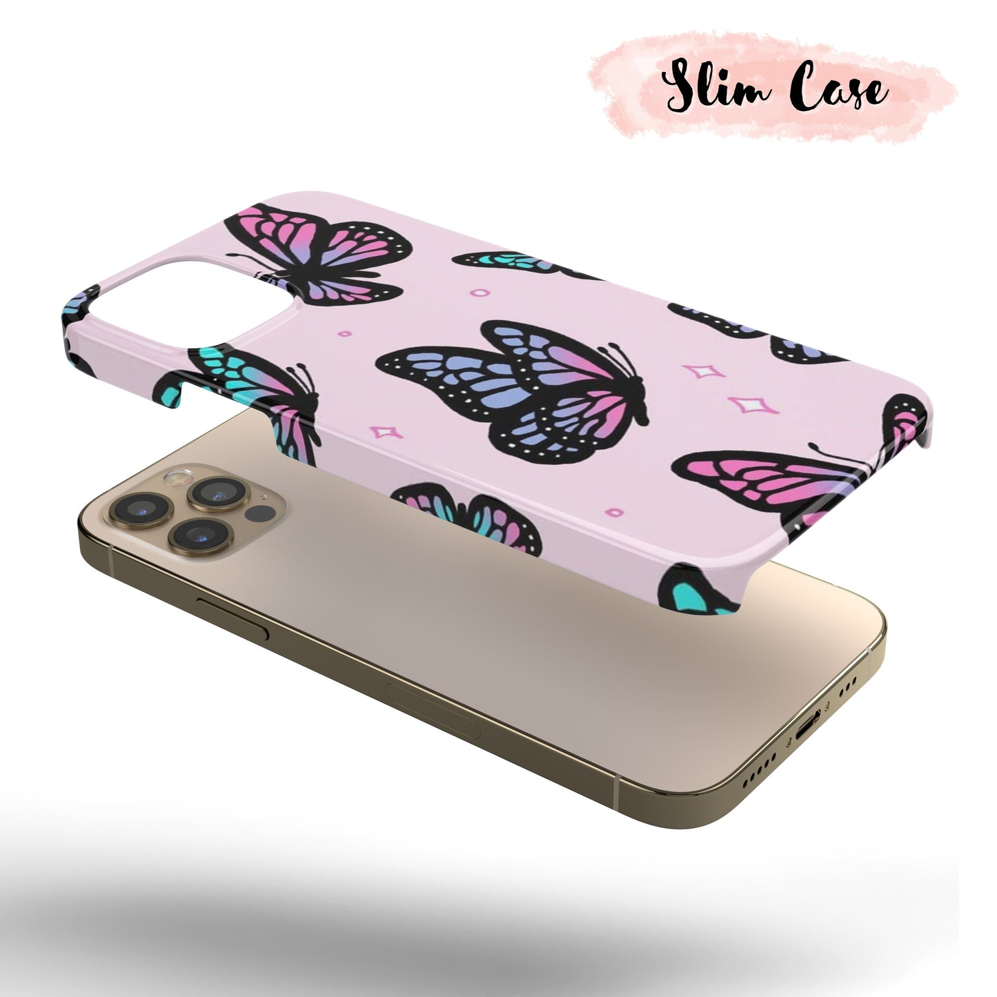 Pink Butterfly - Tough iPhone Case