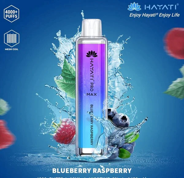 Hayati Pro Max 4000 Puffs Disposable Vape Zero Nicotine Box of 10