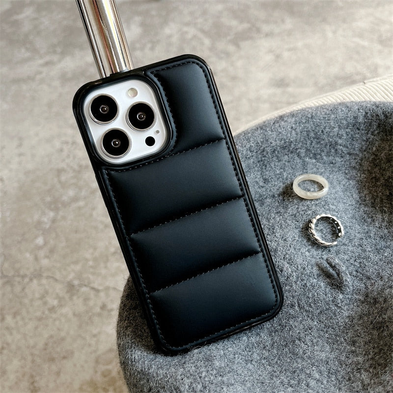 iPhone Case 3D Buffer Down Jacket