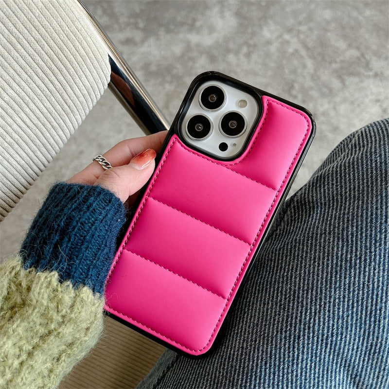iPhone Case 3D Buffer Down Jacket
