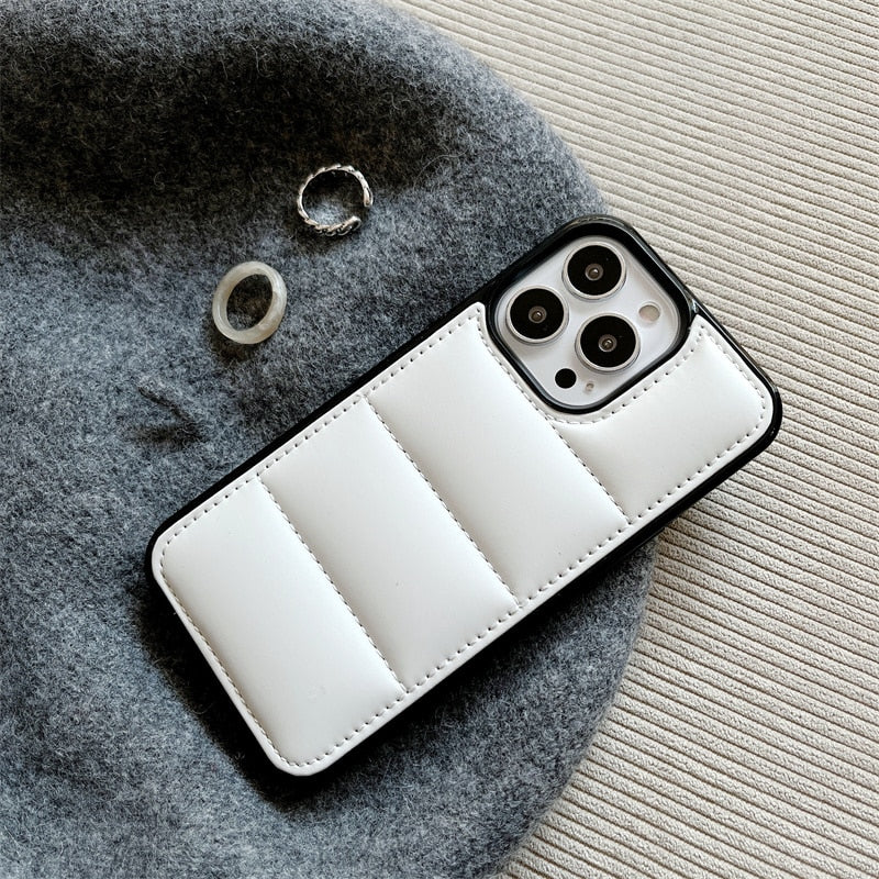 iPhone Case 3D Buffer Down Jacket
