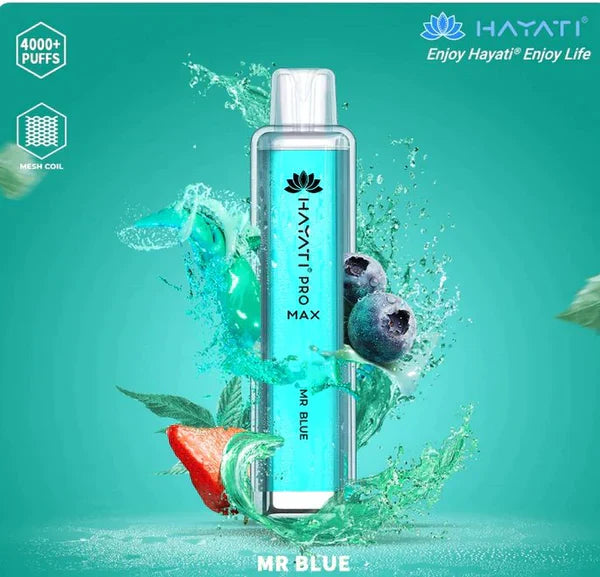Hayati Pro Max 4000 Puffs Disposable Vape Zero Nicotine Box of 10