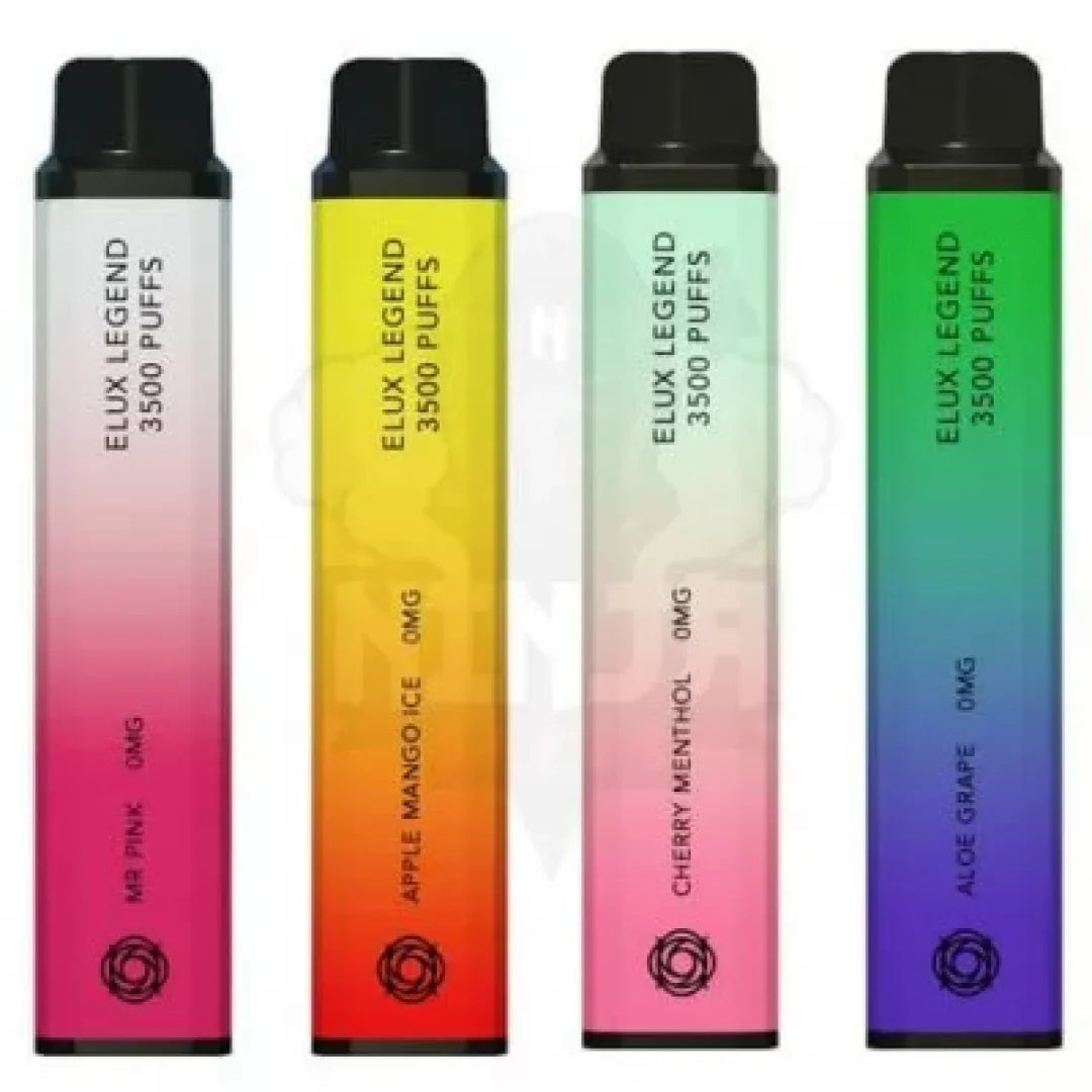 Box of 10 Elux Legend 3500 Puffs Nicotine Free