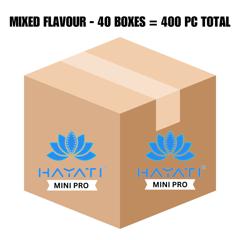 Hayati Mini Pro 600 Disposable Vape - Full Carton (40 Boxes Mixed Flavours)