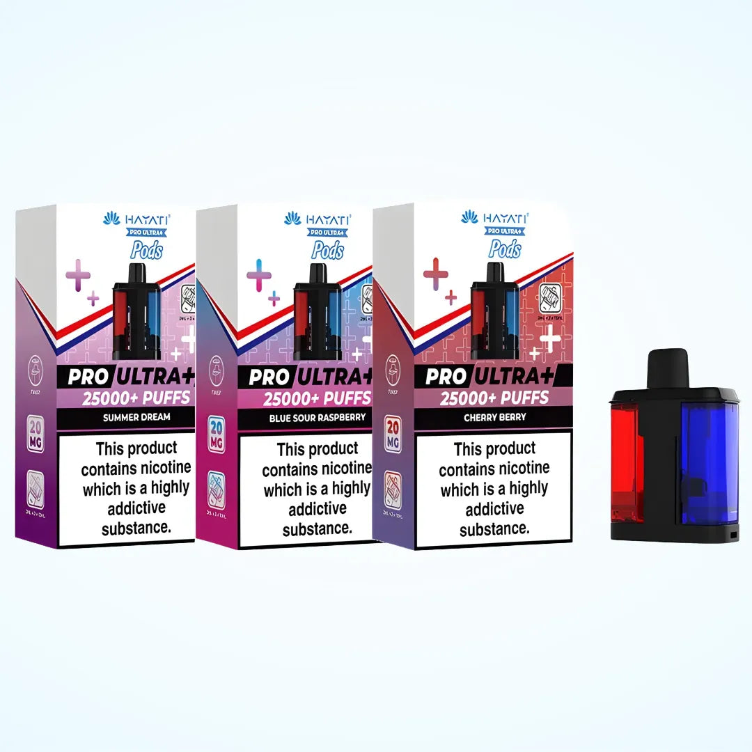 Hayati Pro Ultra Plus 25K Prefilled Refill Pods | Only £11.99 | Any 3 for £30