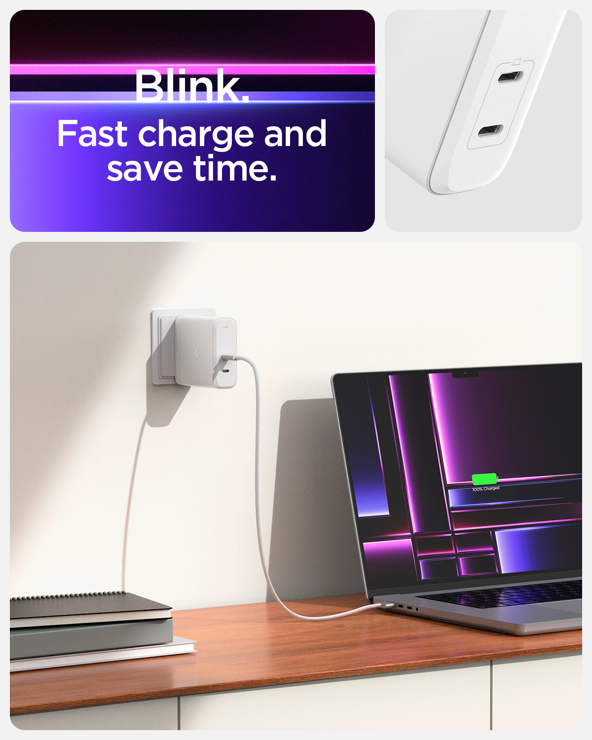 ArcStation™ Pro GaN 1402 Dual Port Wall Charger | PE2109