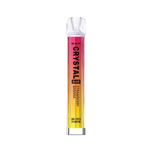 Crystal Bar 600 Puffs Strawberry Banana Disposable Vape
