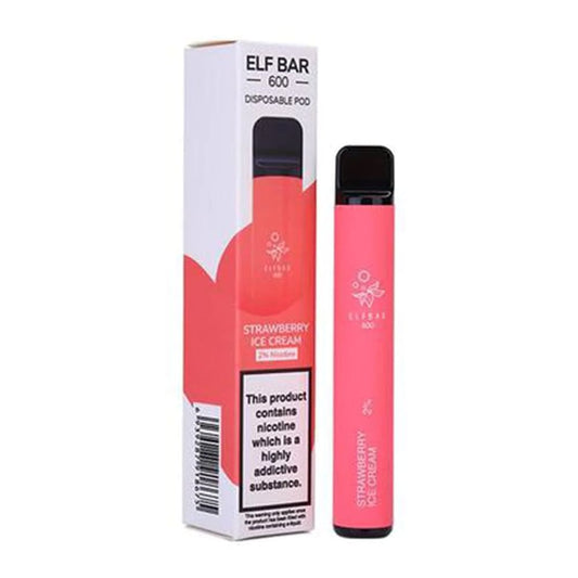 Strawberry Ice Cream (Strawberry Snoow) Elf Bar Disposable vape