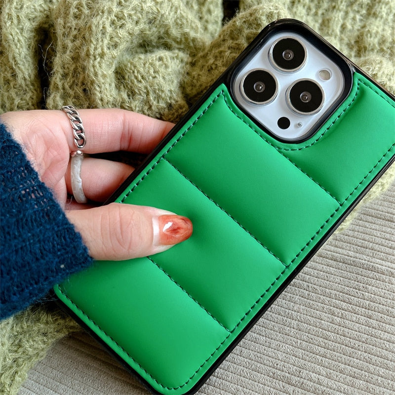 iPhone Case 3D Buffer Down Jacket
