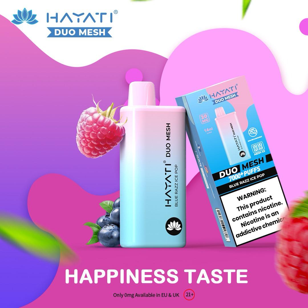 Hayati Duo Mesh 7000 Puffs Disposable Vape (Box of 10)