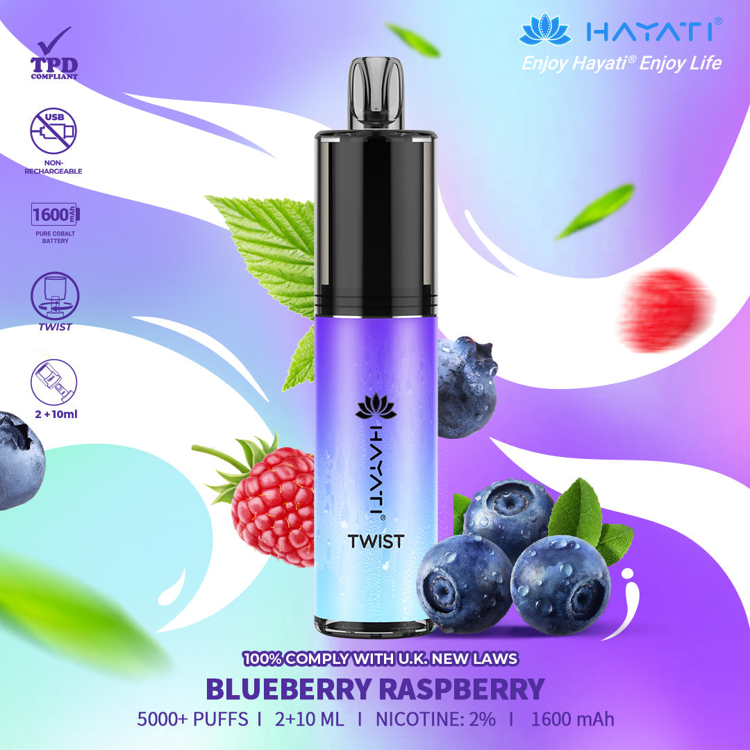 Hayati Twist 5000 Puffs Disposable Vape Pod Kit (Box of 5)
