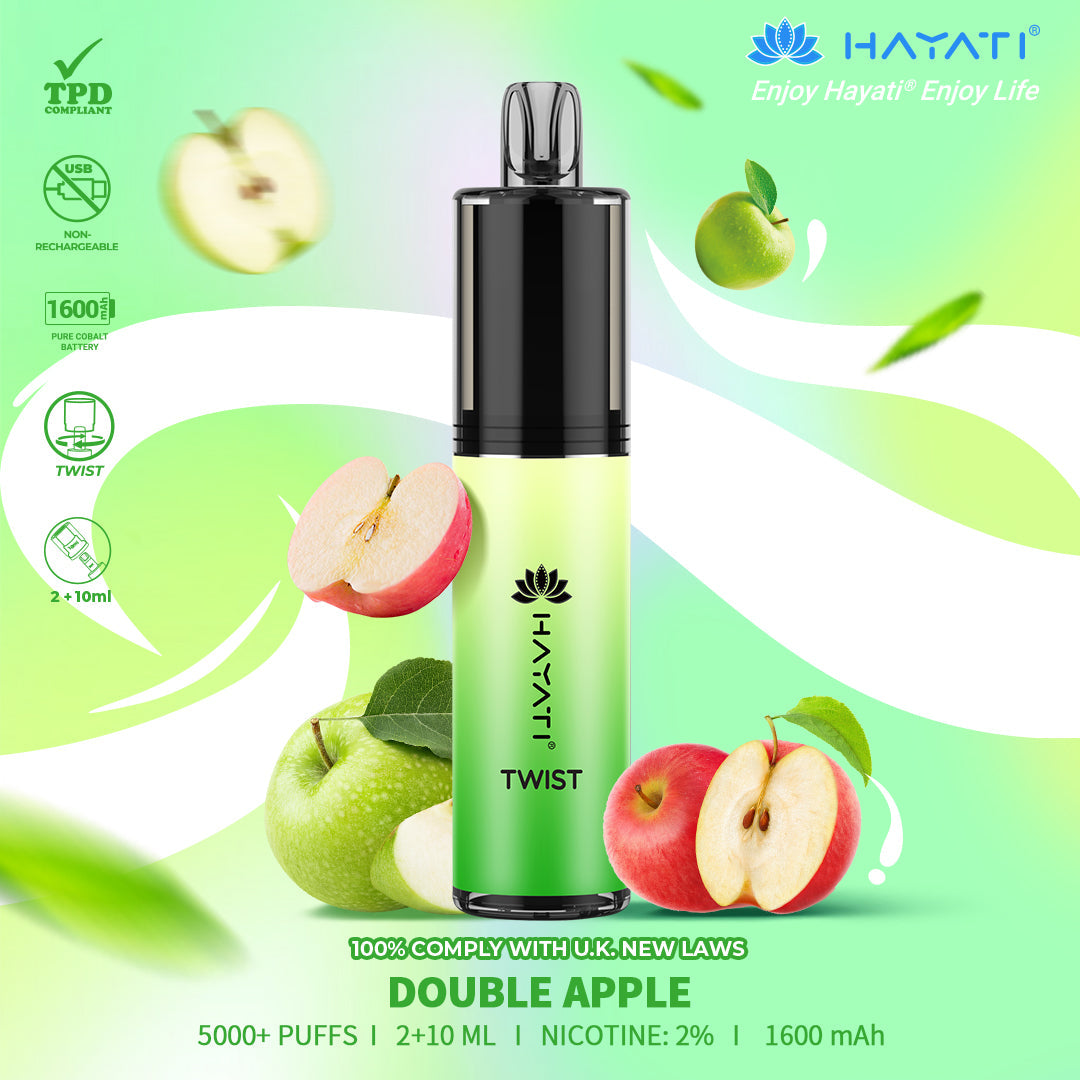 Hayati Twist 5000 Puffs Disposable Vape Pod Kit (Box of 5)