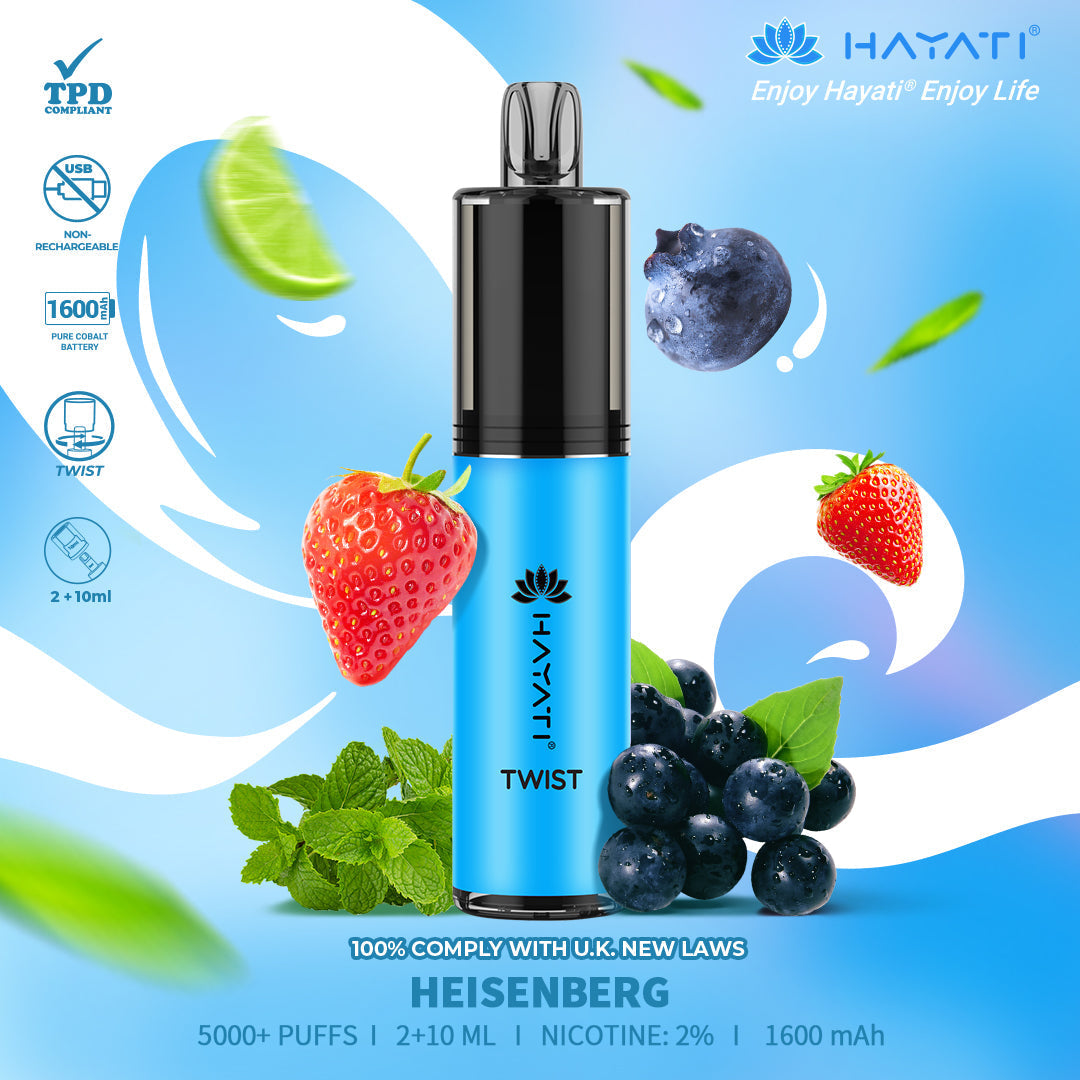Hayati Twist 5000 Puffs Disposable Vape Pod Kit (Box of 5)