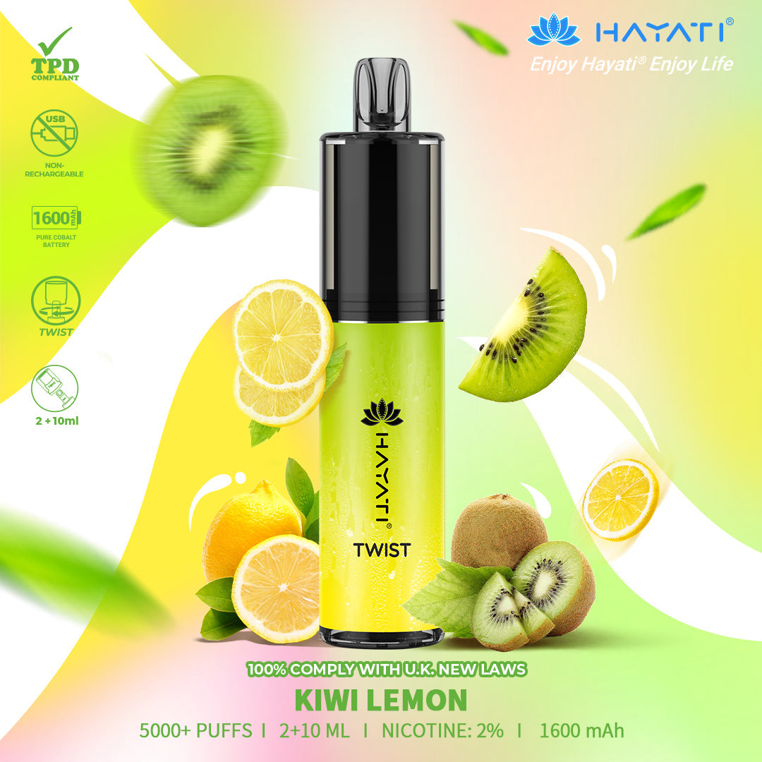Hayati Twist 5000 Puffs Disposable Vape Pod Kit (Box of 5)