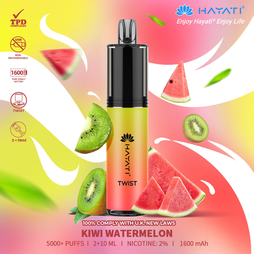Hayati Twist 5000 Puffs Disposable Vape Pod Kit (Box of 5)
