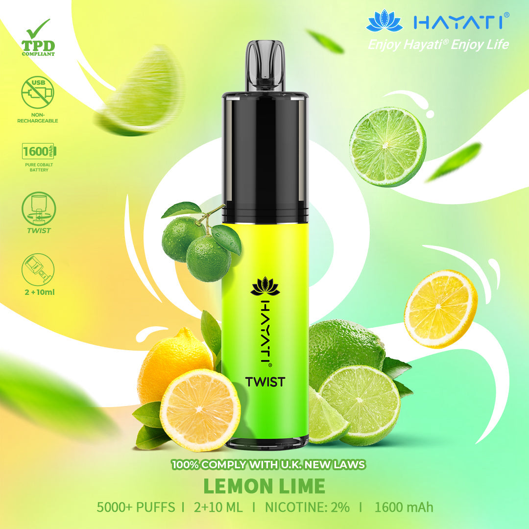 Hayati Twist 5000 Puffs Disposable Vape Pod Kit (Box of 5)