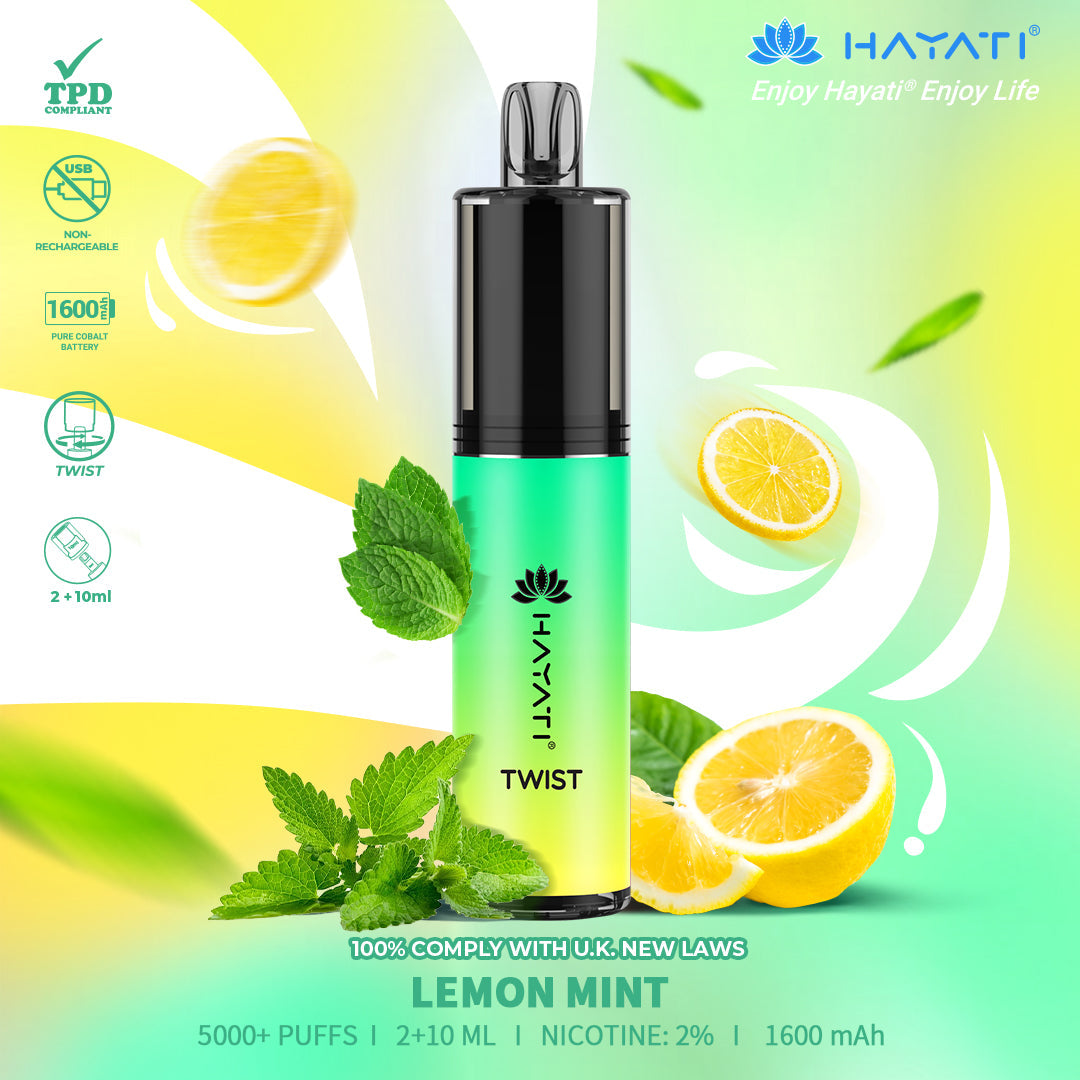 Hayati Twist 5000 Puffs Disposable Vape Pod Kit (Box of 5)