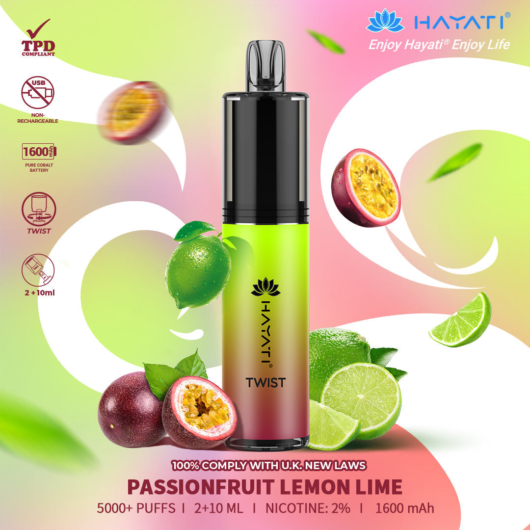 Hayati Twist 5000 Puffs Disposable Vape Pod Kit (Box of 5)