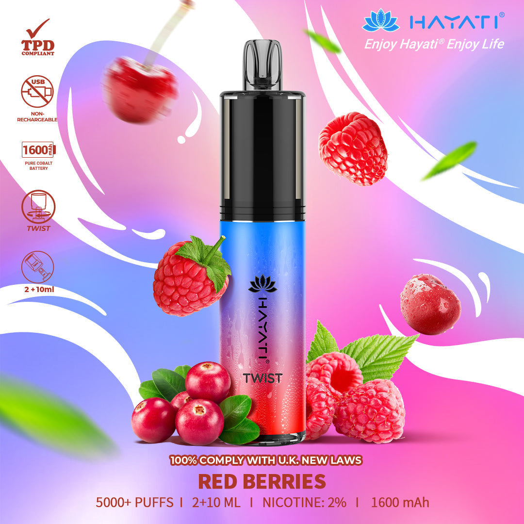 Hayati Twist 5000 Puffs Disposable Vape Pod Kit (Box of 5)