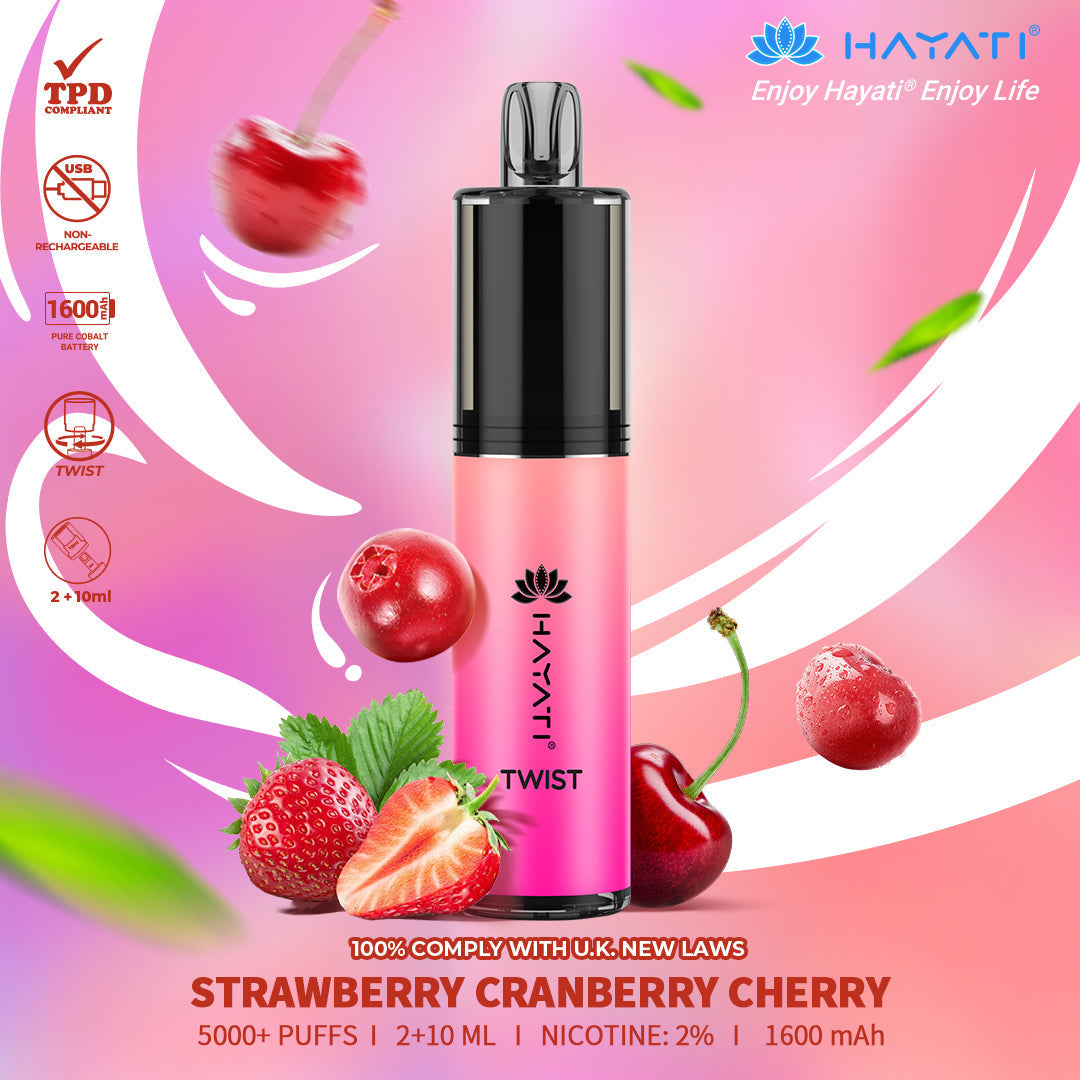 Hayati Twist 5000 Puffs Disposable Vape Pod Kit (Box of 5)