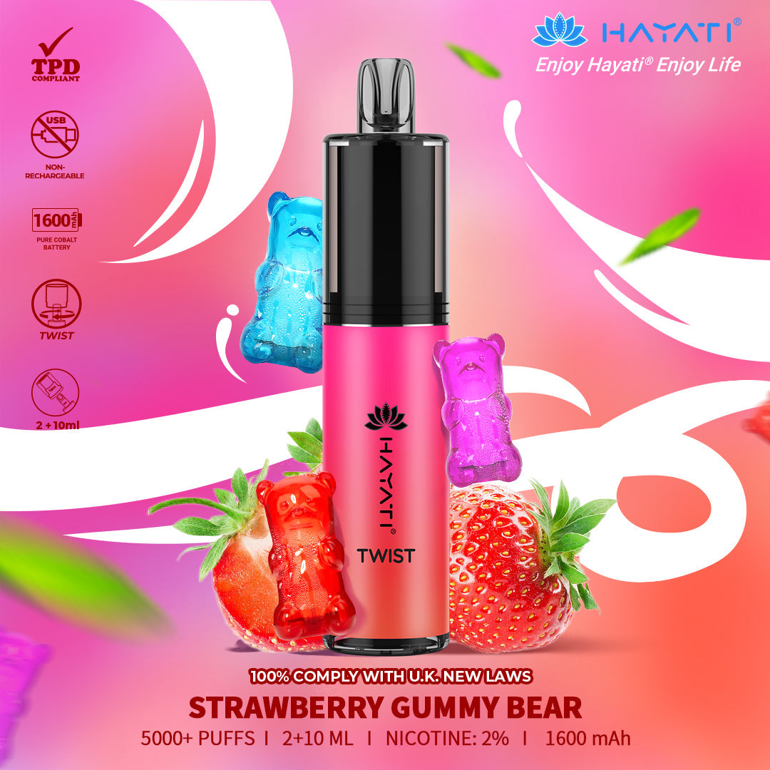 Hayati Twist 5000 Puffs Disposable Vape Pod Kit (Box of 5)