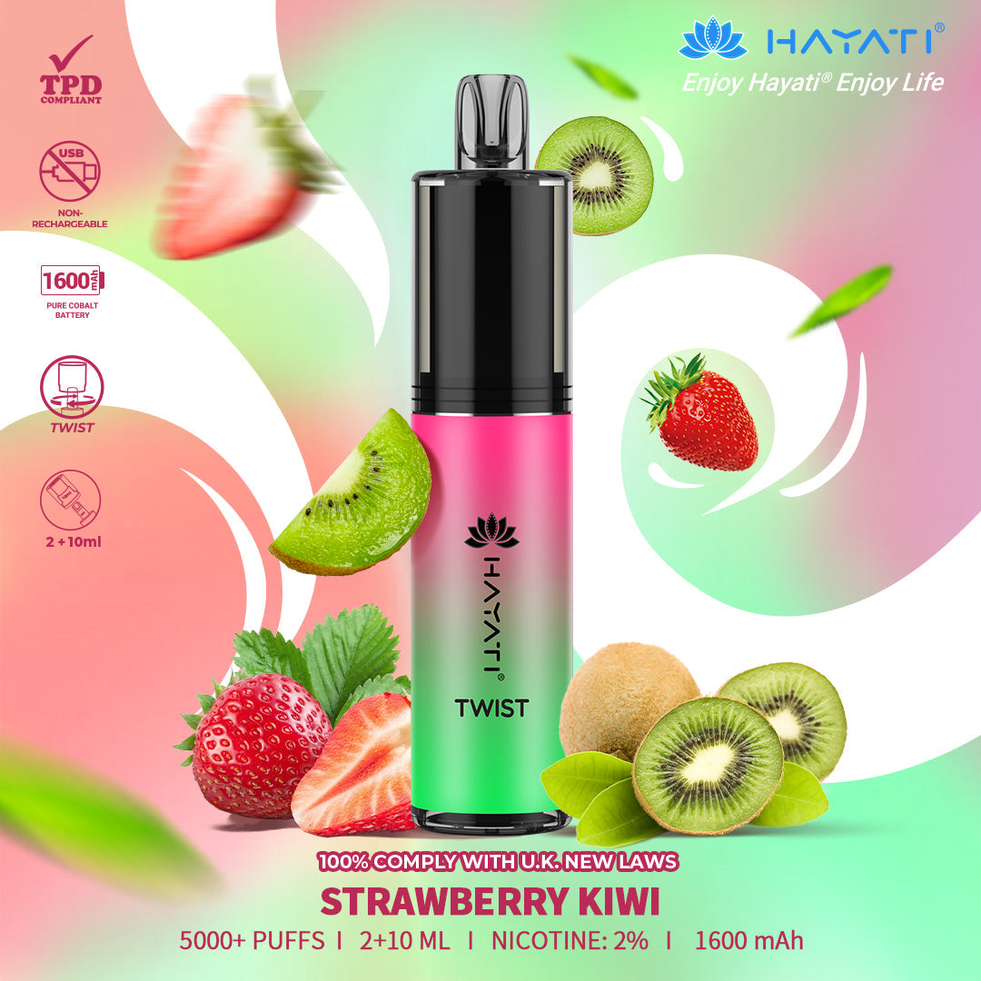 Hayati Twist 5000 Puffs Disposable Vape Pod Kit (Box of 5)