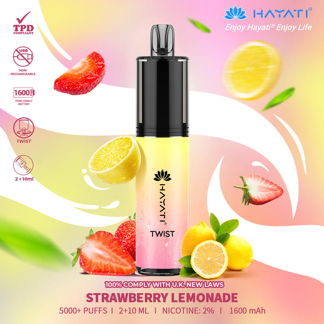 Hayati Twist 5000 Puffs Disposable Vape Pod Kit (Box of 5)