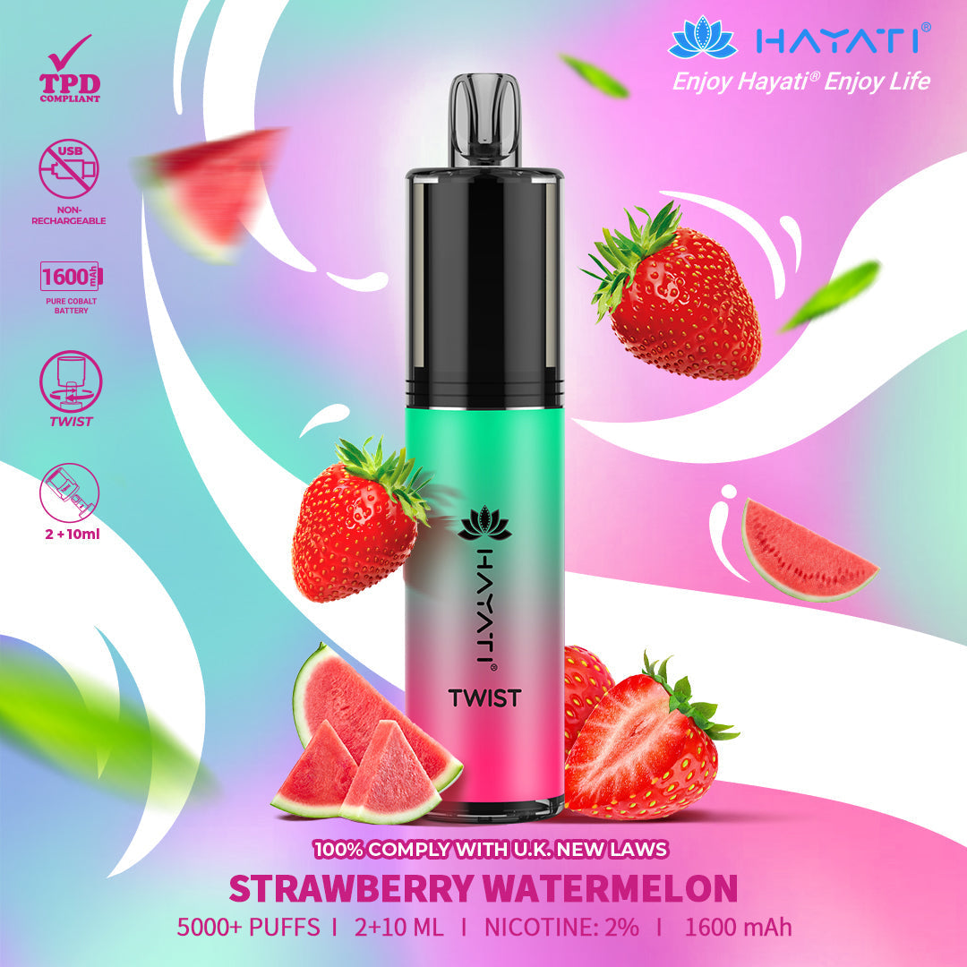 Hayati Twist 5000 Puffs Disposable Vape Pod Kit (Box of 5)