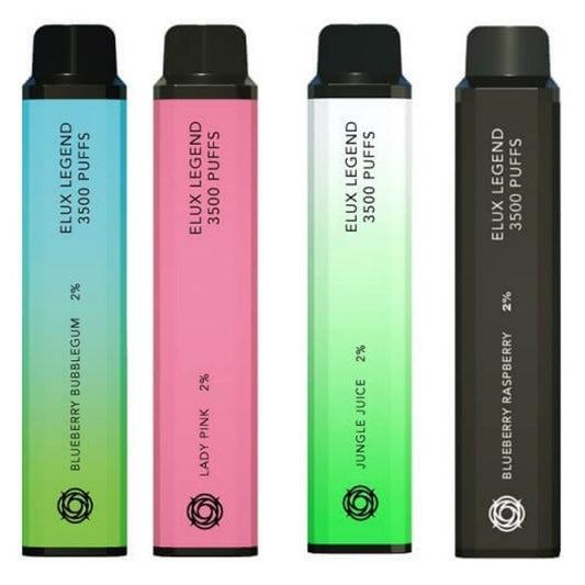 Box Of 10 ELUX Legend 3500 Puffs | 2-HRI Vape | Wholesale Price
