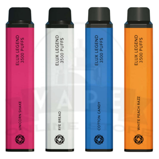 Box Of 5 Elux Legend 3500 Puffs 2HRI Disposable Vape