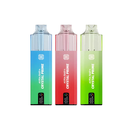 Box of 10 Crystal Prime 10000 Puffs Vape | Aura Bar