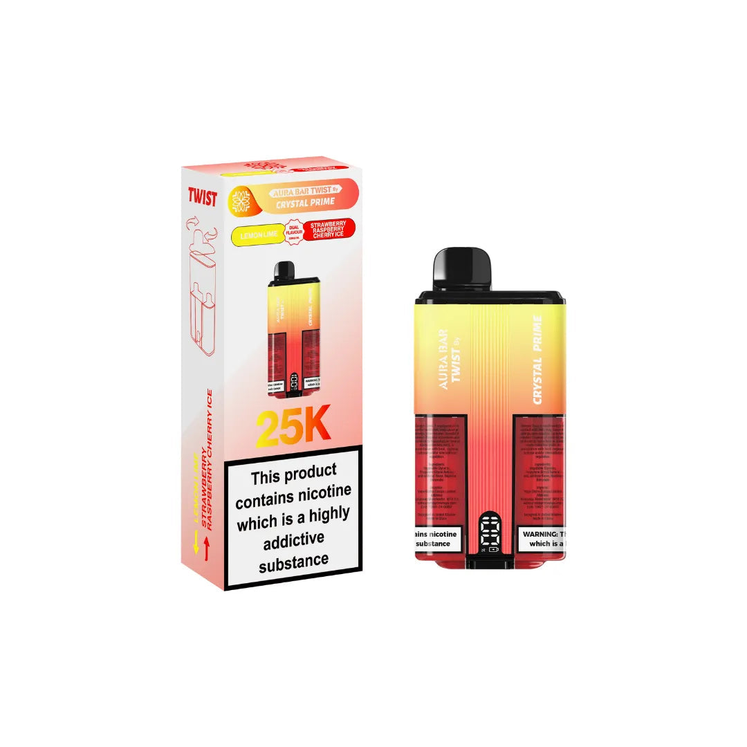 Box of 5 Crystal Prime Twist 25000 Puffs Vape