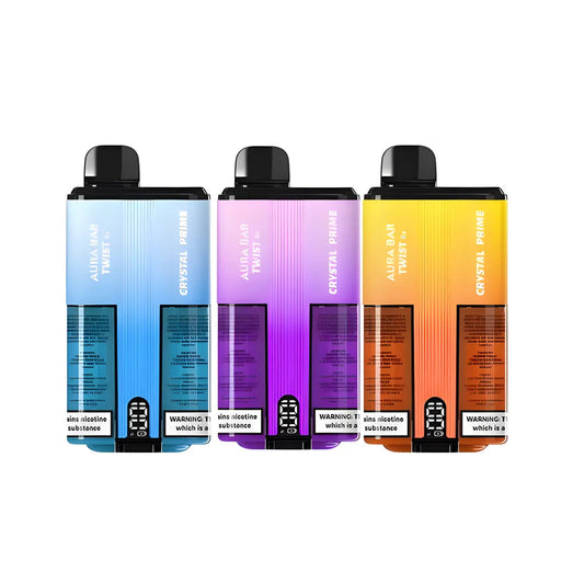 Box of 5 Crystal Prime Twist 25000 Puffs Vape