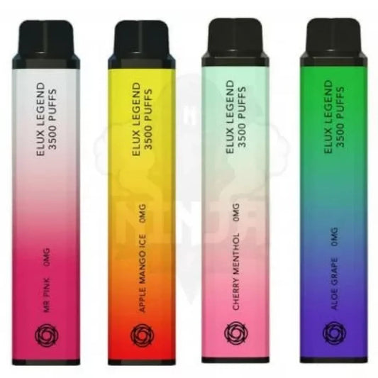 Box of 10 Elux Legend 3500 Puffs Nicotine Free